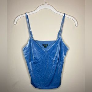womens blue velvet tank!